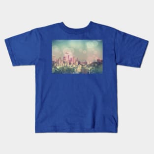 Dreamy Seattle Skyline Kids T-Shirt